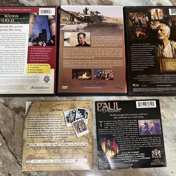 LOT 5 RELIGIOUS DVDS True Story of Christmas, Book of Daniel, The Cross, Paul - Picture 2 of 12